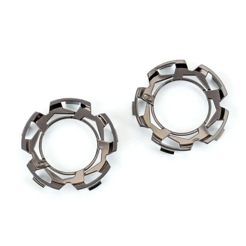 Duratrax Clip-Lock Wheel Face Black Chrome For Ripper 2.8" Wheel (2) - Dtx2821 1