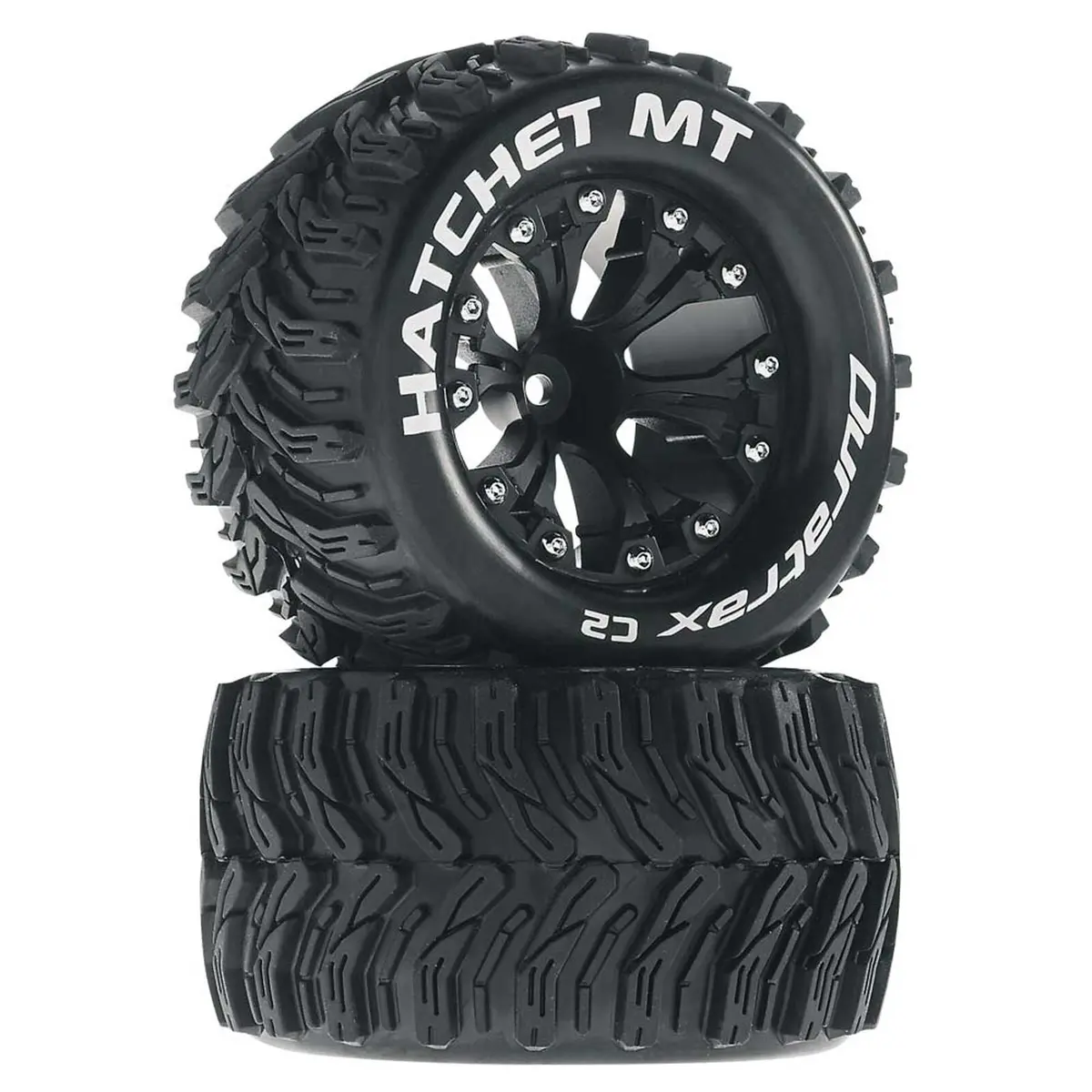 Hatchet Mt 2.8" Mounted Offset Tires, Black (2) - Dtxc3528 1