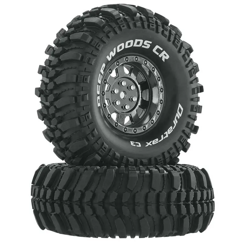 Deep Woods Cr C3 Mounted 1.9" Crawler Tires, Chrome (2) 1