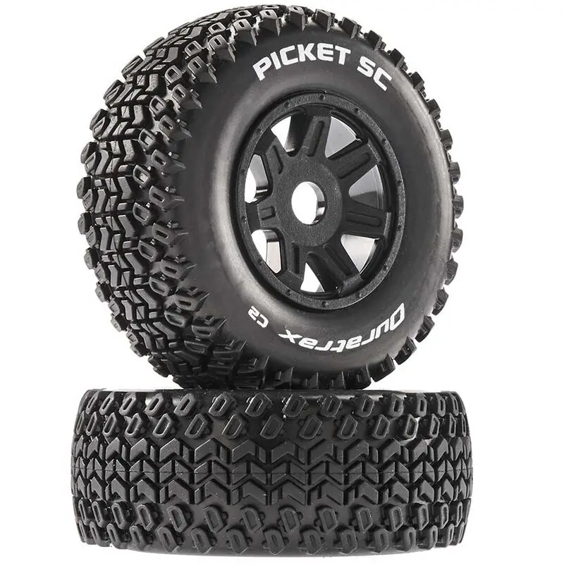 Picket Sc Mounted Soft Tires, Black 17Mm Hex (2) 1