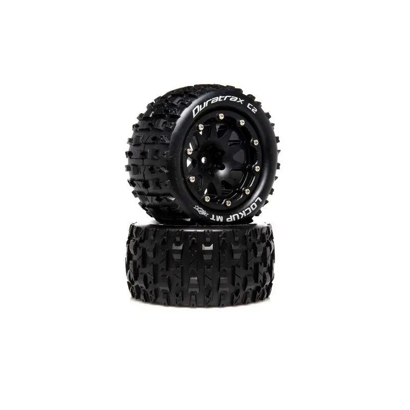 Lockup Mt Belted 2.8" 2Wd Mounted Rear Tires, .5 Offset, Black (2) 1