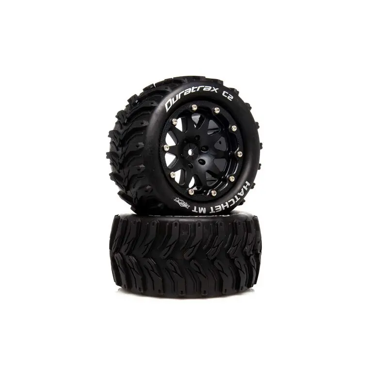 Hatchet Mt Belted 2.8" 2Wd Mounted Rear Tires, 0 Offset, Black (2) 1