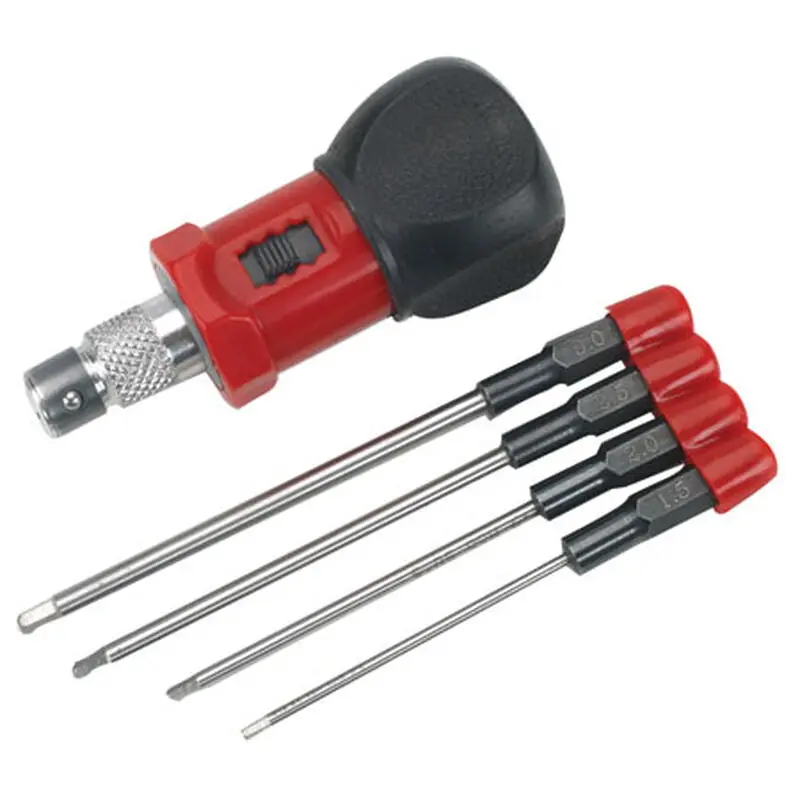 4-Piece Metric Hex Wrench Set With Handle 1