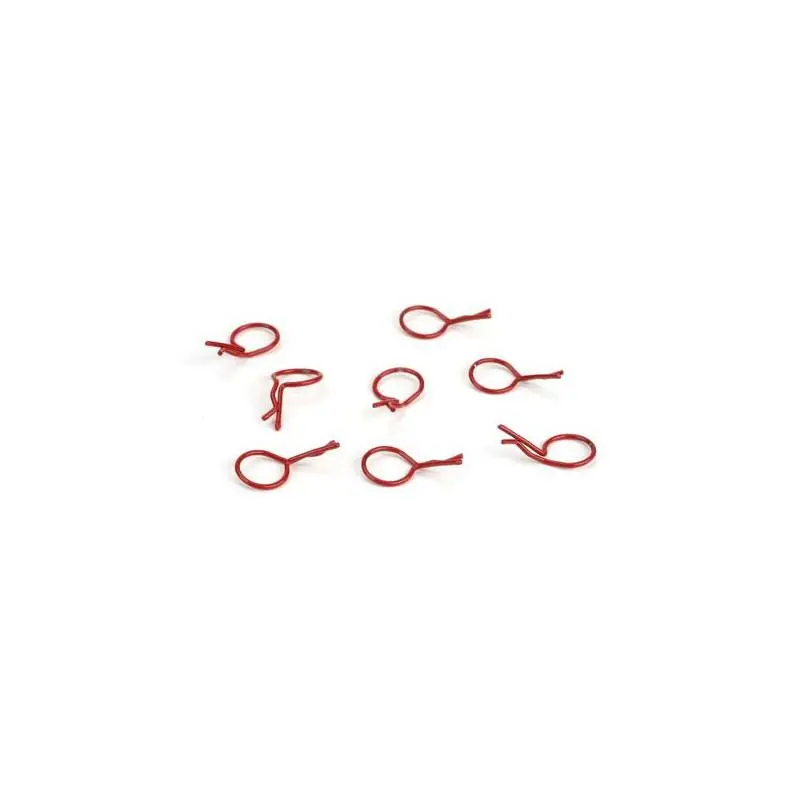 Bent Body Clips Red(8) 1