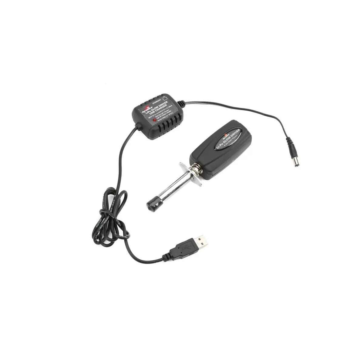 Lipo Glow Driver With Battery & Usb Charger - Dyne0201 1