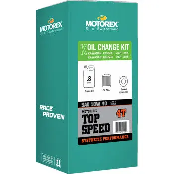 Motorex 311247 Oil Change Kit 10W-40 2021-2024 Kawasaki Kx250 1