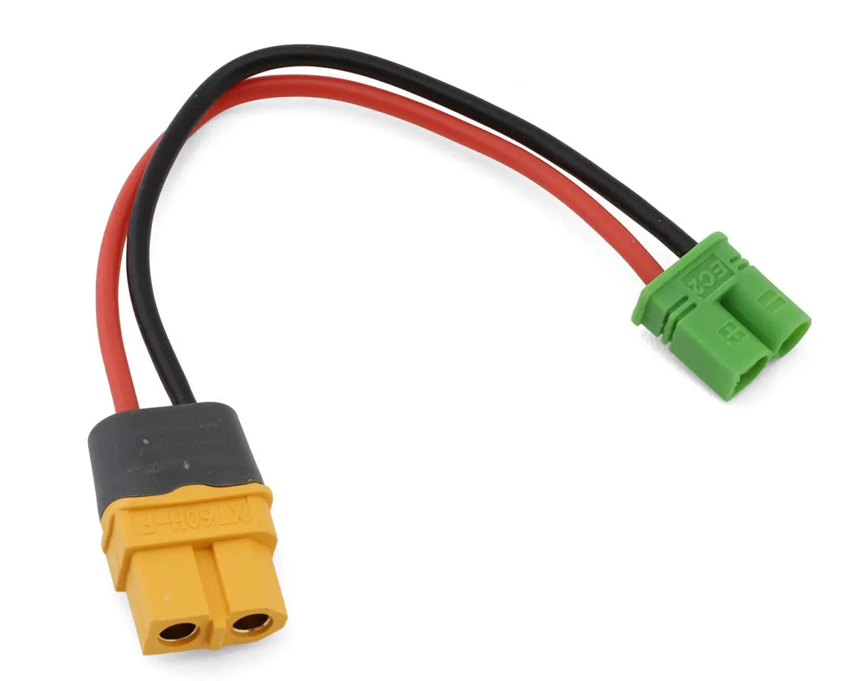 Ecopower Xt60 To Ec2 Charge Lead (Female Xt60 To Male Ec2) (4.5") (14Awg) 2