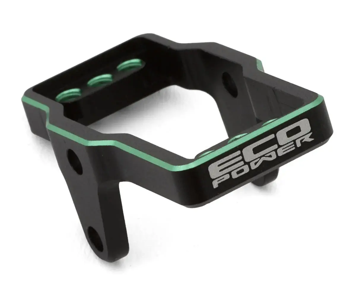 Ecopower Cnc-Machined Aluminum Servo Mount For Traxxas™ Trx-4M (Black & Green) 2