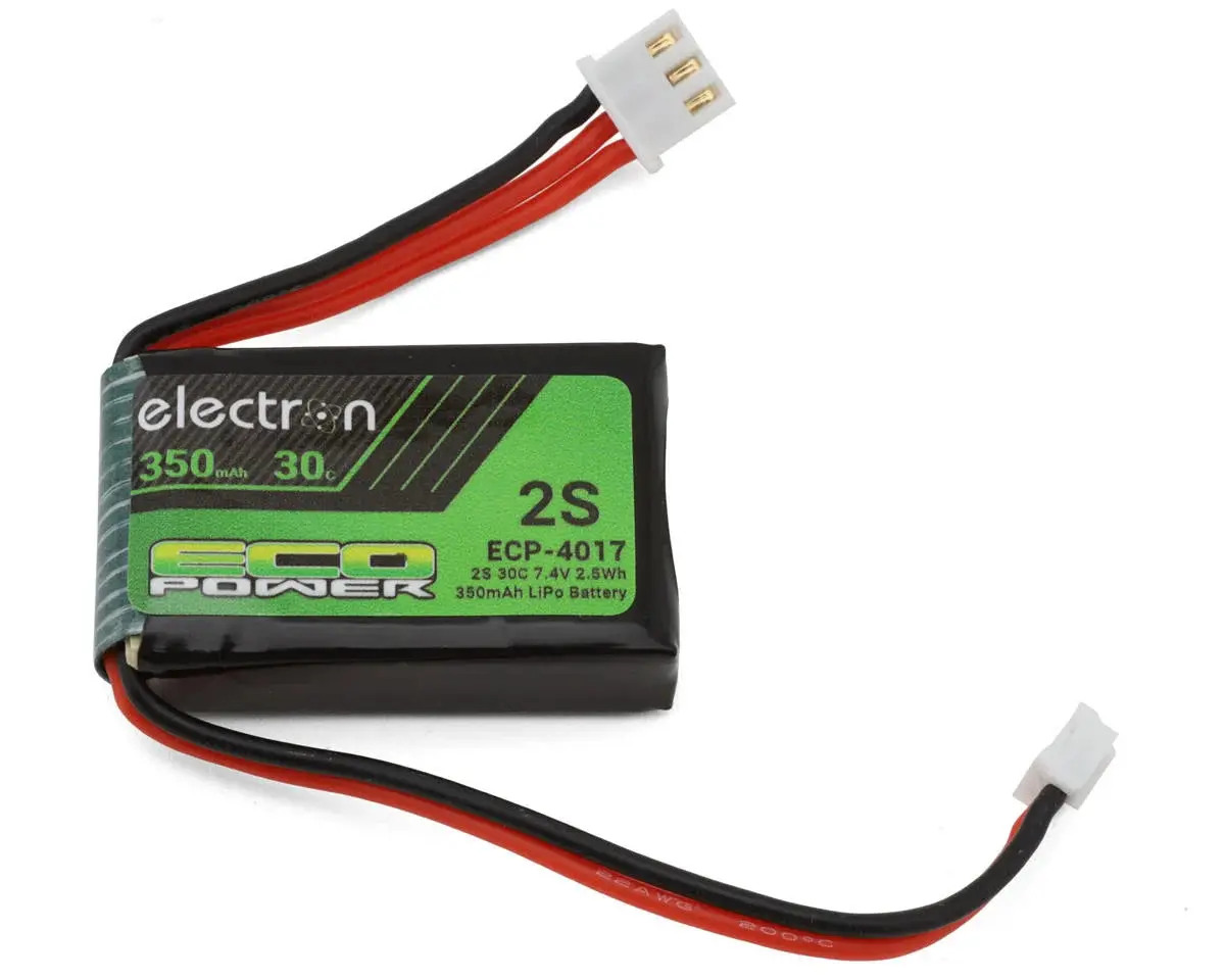 Ecopower "Electron" 2S 30C Lipo Battery W/Ph2.0 Connector (7.4V/350Mah) (Losi Micro-B/Micro-T) 1