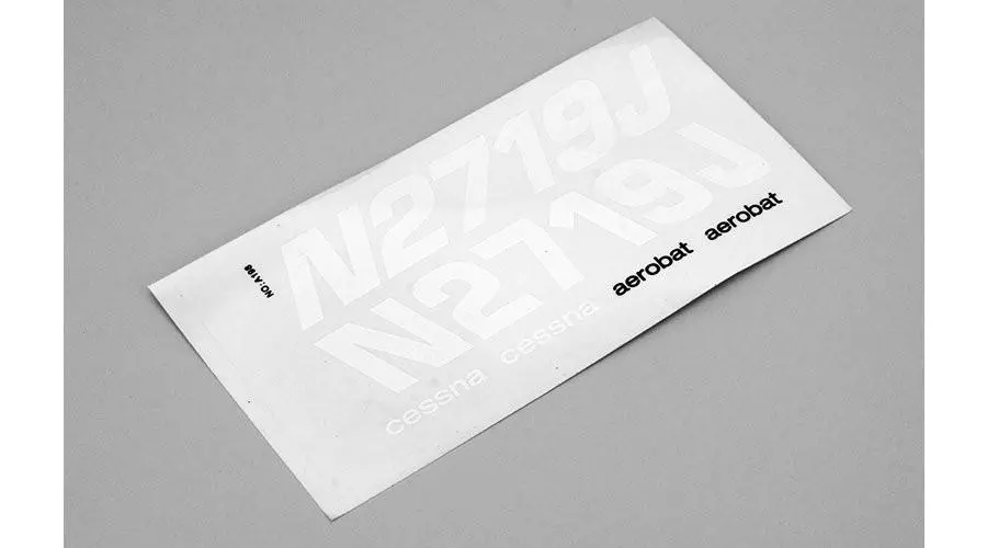 Decal Set: Cessna 150 Aerobat 250 Arf By E-Flite 1