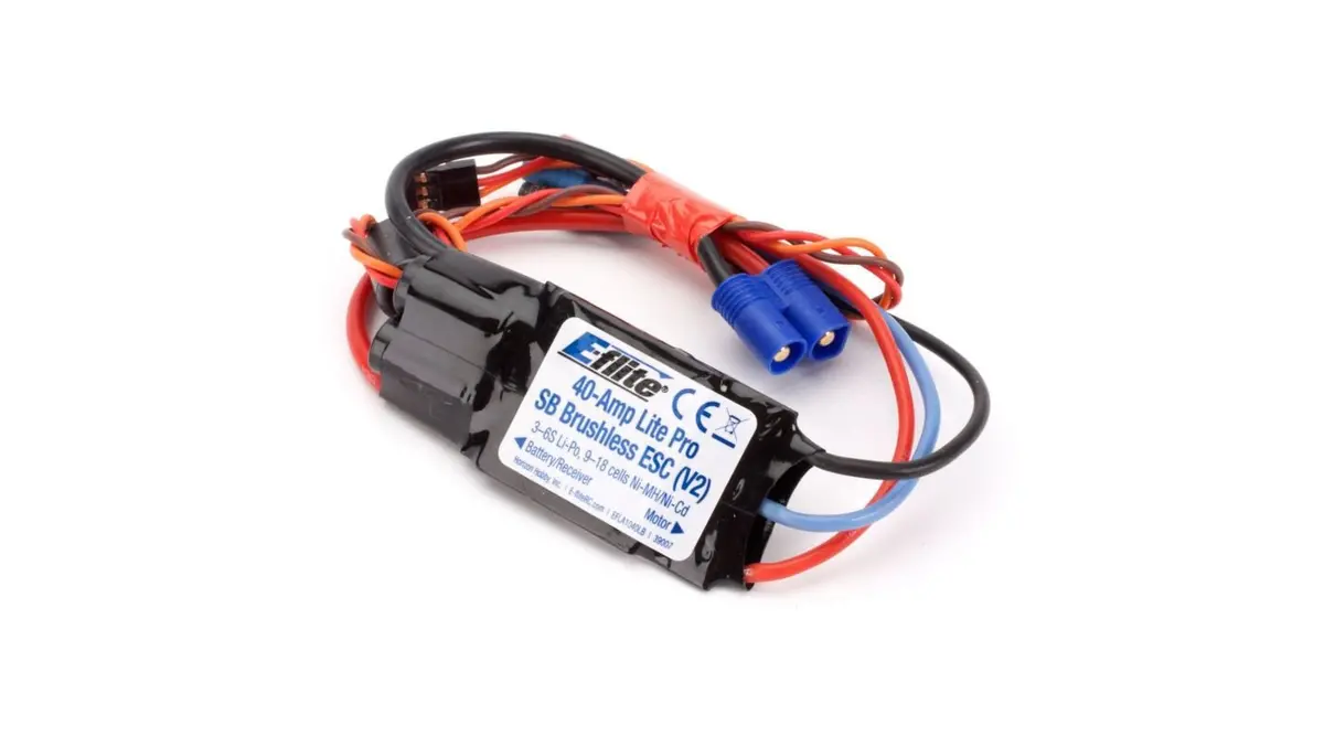 40-Amp Lite Pro Switch-Mode Bec Brushless Esc (V2) (Efla1040lb) 1