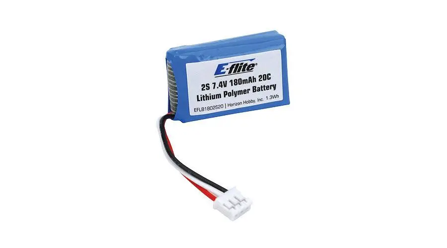 180Mah 2S 7.4V 20C Li-Po, 26Awg  By E-Flite 1