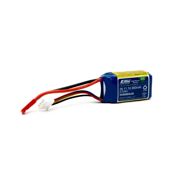 11.1V 300Mah 3S 30C Lipo Battery: Jst 1