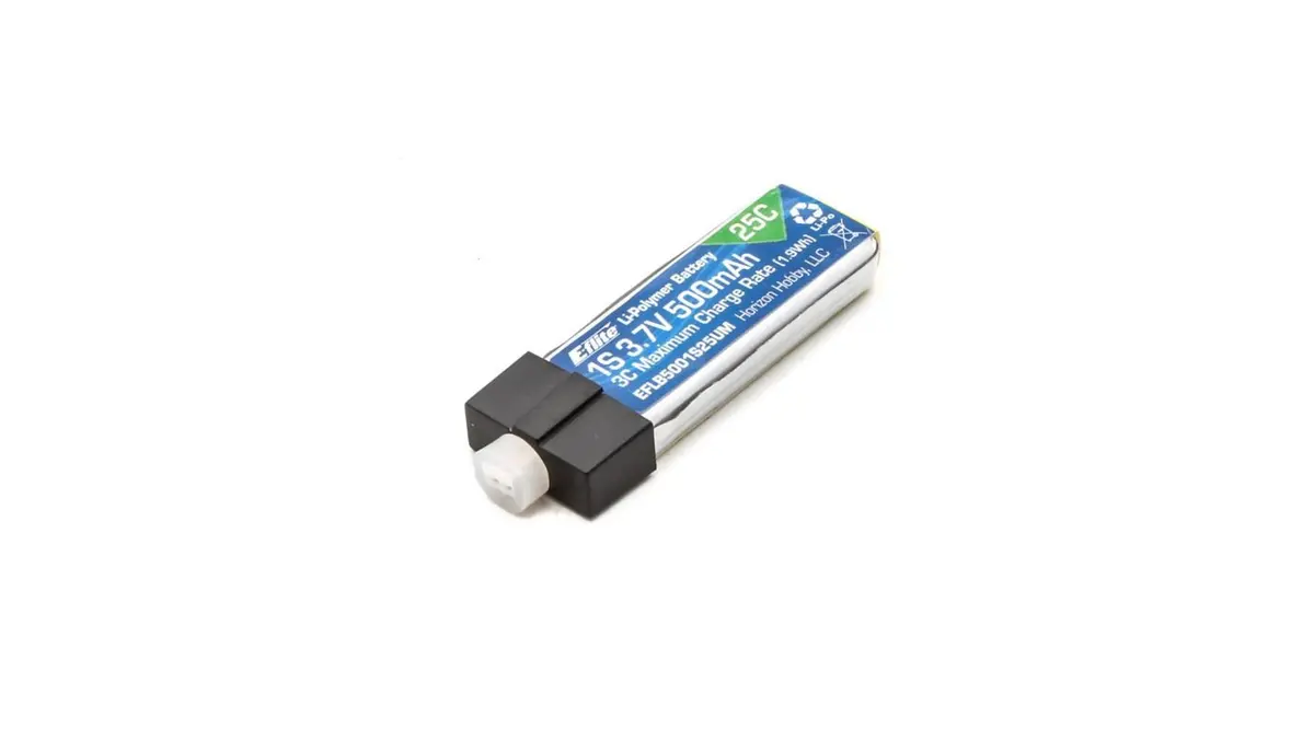 3.7V 500Mah 1S 25C Lipo, High Current Umx Connector (Eflb5001s25um) 1