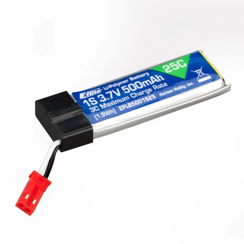 3.7V 500Mah 1S 25C Lipo Battery: Jst - Eflb5001s25 1
