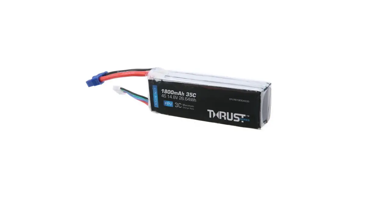 Thrust„¢ 14.8V 1800Mah 35C 4S Lipo Battery: Ec3 (Eflrb18004s35) 1