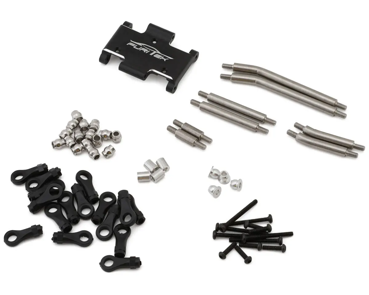 Furitek Fx118 Steel High Clearance Links Set W/Aluminum Skid Plate 1