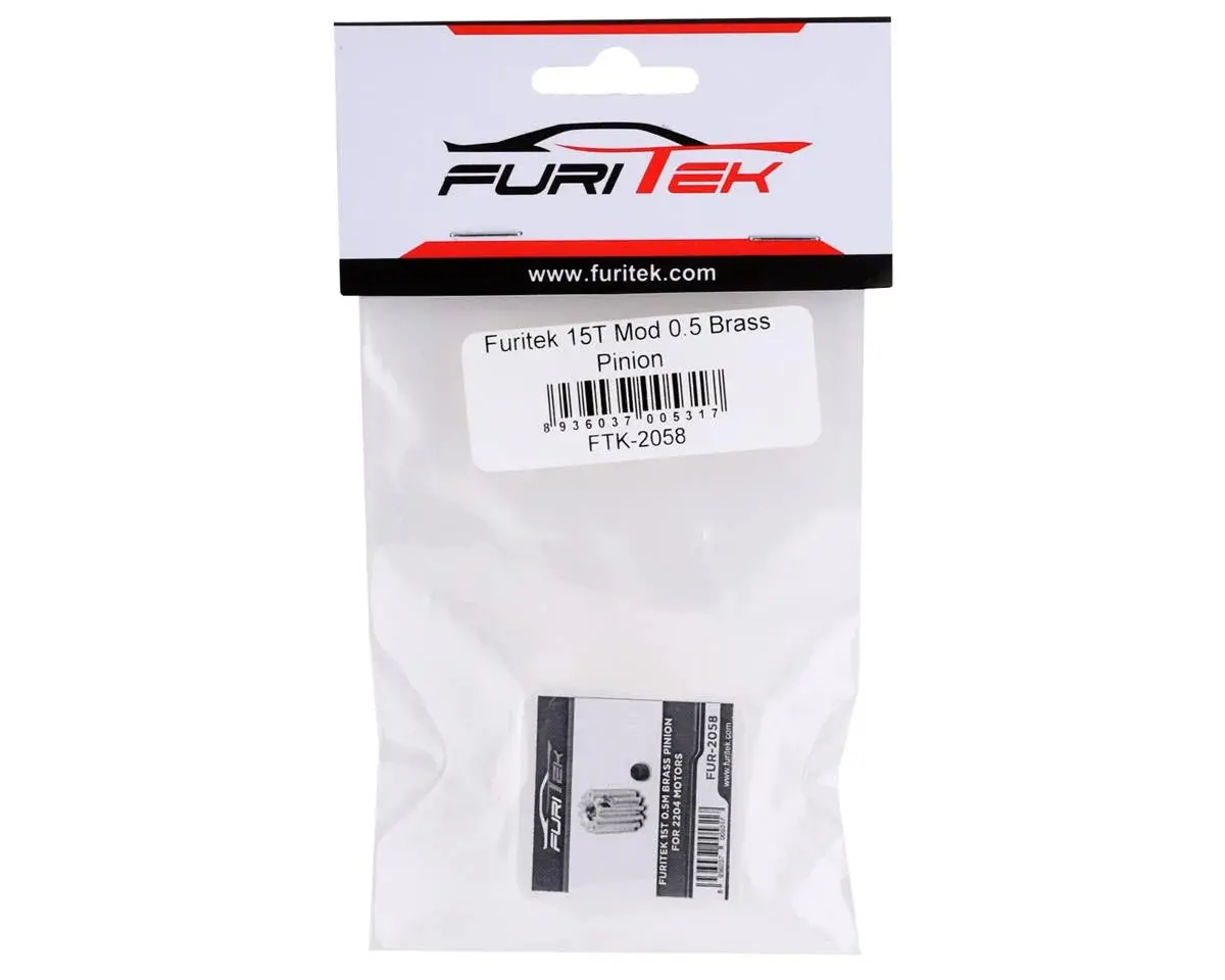Furitek 15T Mod 0.5 Brass Pinion Gear 1