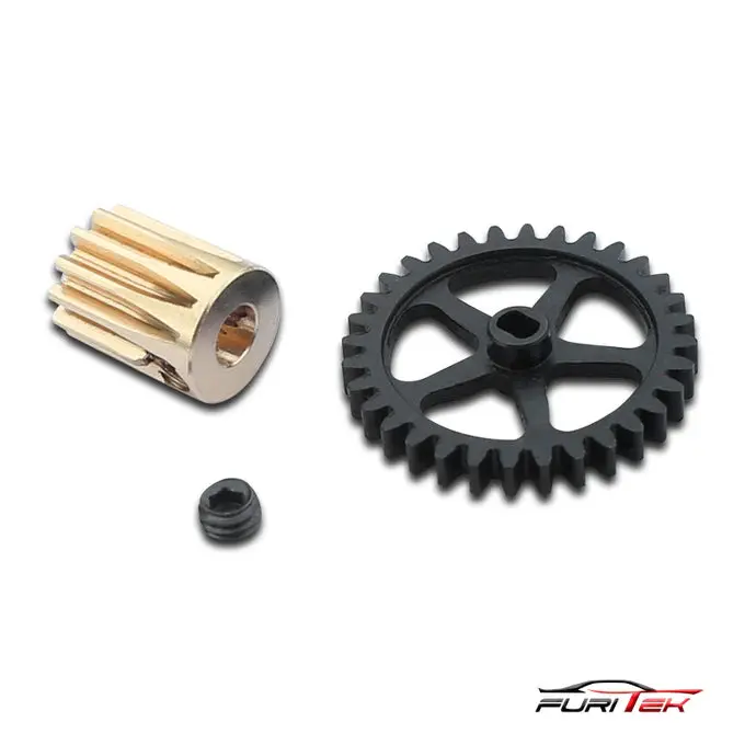 Furitek Brushless Conversion For Scx24 - 0.5M Spur Gear And 12T Pinion Gear 1