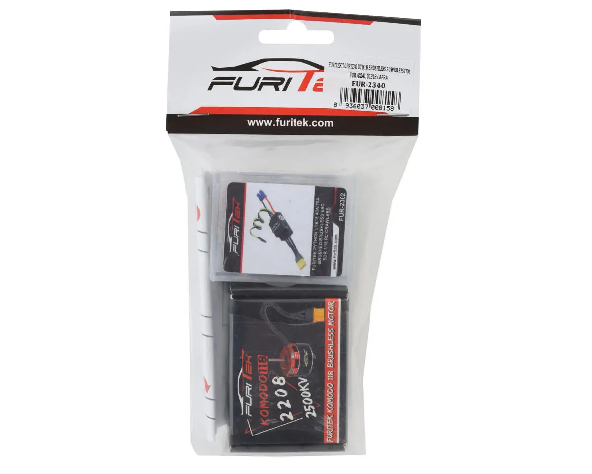Furitek Axial Utb18 Torpedo Brushless Combo System W/Python 40A Esc & Komodo 2208-2500Kv Motor 2
