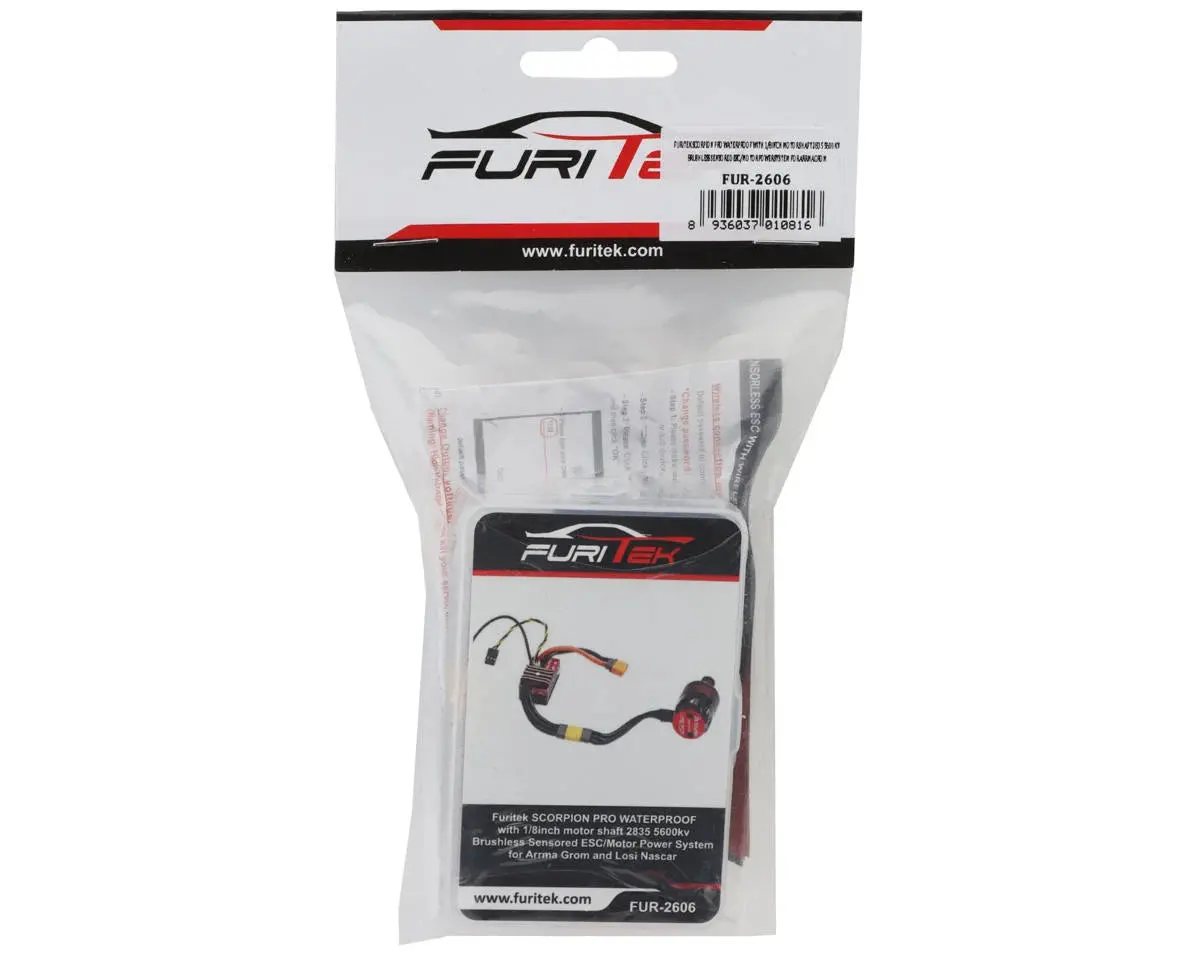 Furitek Grom/Nascar Scorpion Pro Brushless Sensored Esc & Motor Combo (5600Kv) 2