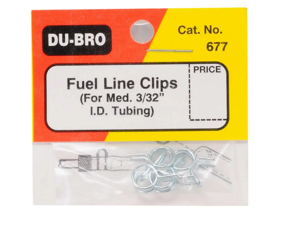 Du-Bro Medium Fuel Line Clips (4) 1