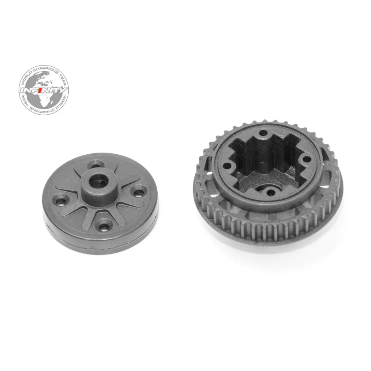 Infinity Rear Diff Case Set (Black) 1