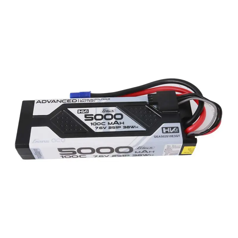 7.6V 5000Mah 2S 100C G-Tech Smart Lipo Battery: Ec3 - Gea502s10e3gt 1