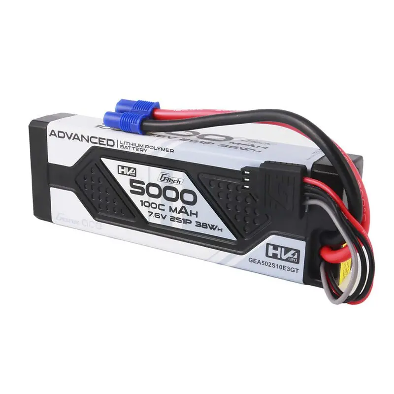 7.6V 5000Mah 2S 100C G-Tech Smart Lipo Battery: Ec3 - Gea502s10e3gt 2