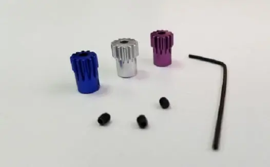Gl Racing Gl Alu, Hard Coated 64Pitch Pinion Set 1