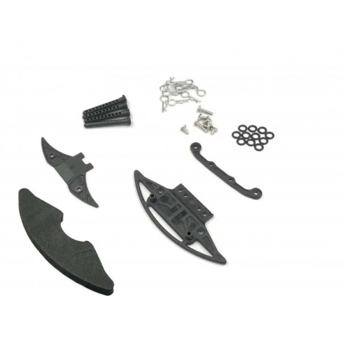 Gl Racing Gla Carbon Reinforced Bumper W/ Body Post Set (Lexan Body) 1