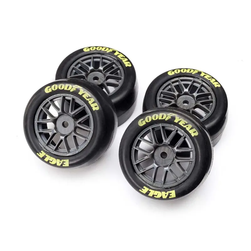 Losi Goodyear Eagle Mounted Tires, (4): Nascar 1