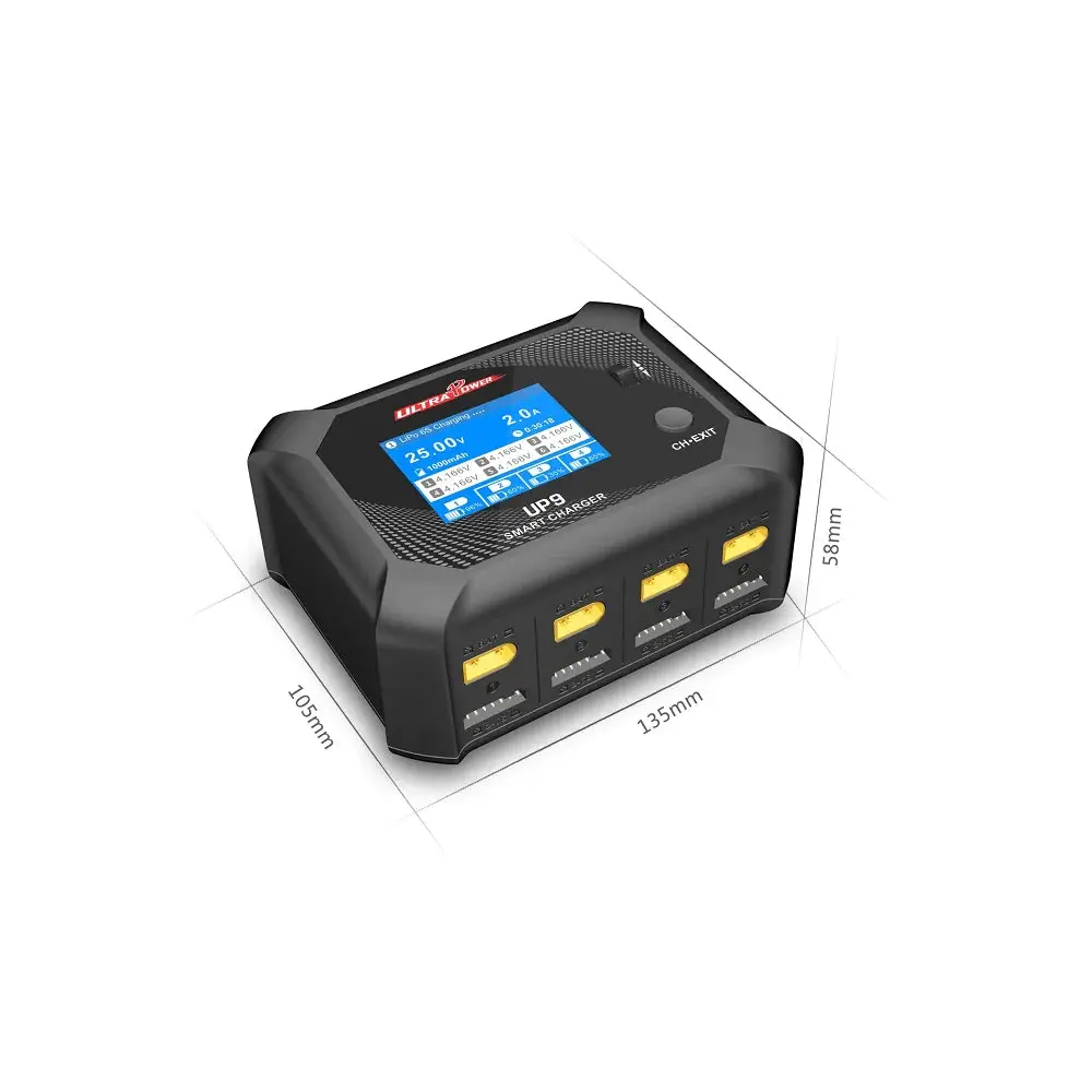 Ultra Power Up9 Ac100w/Dc200w 4 Channel Ac/Dc Smart Battery Charger 2