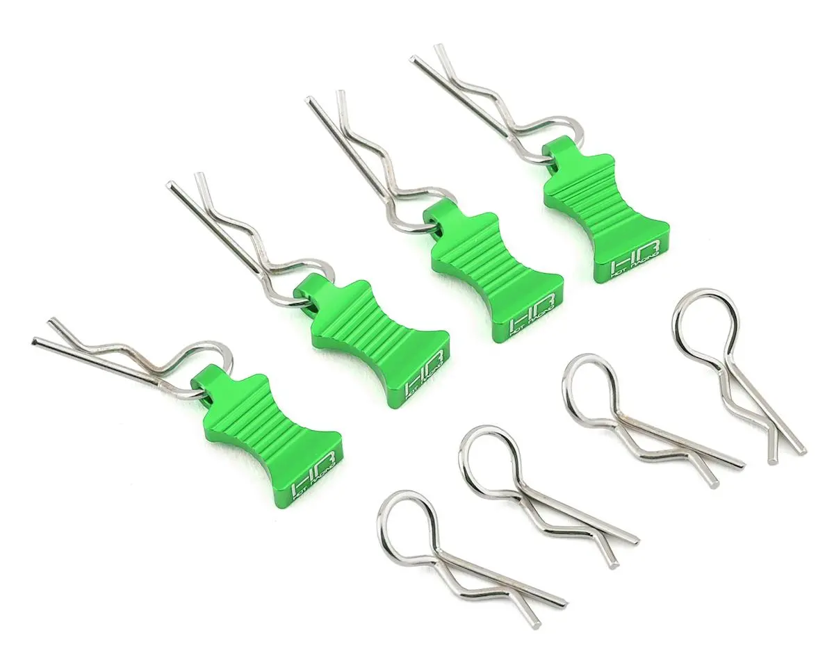 Hot Racing 1/10 Aluminum Ez Pulls W/Body Clips (4) 2