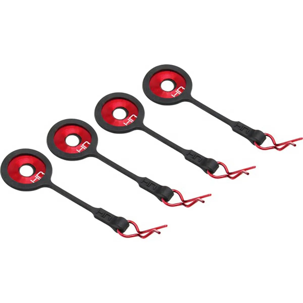 Body Clips With Rubber Leash And Body Washer Red - Hrabwp133b02 1