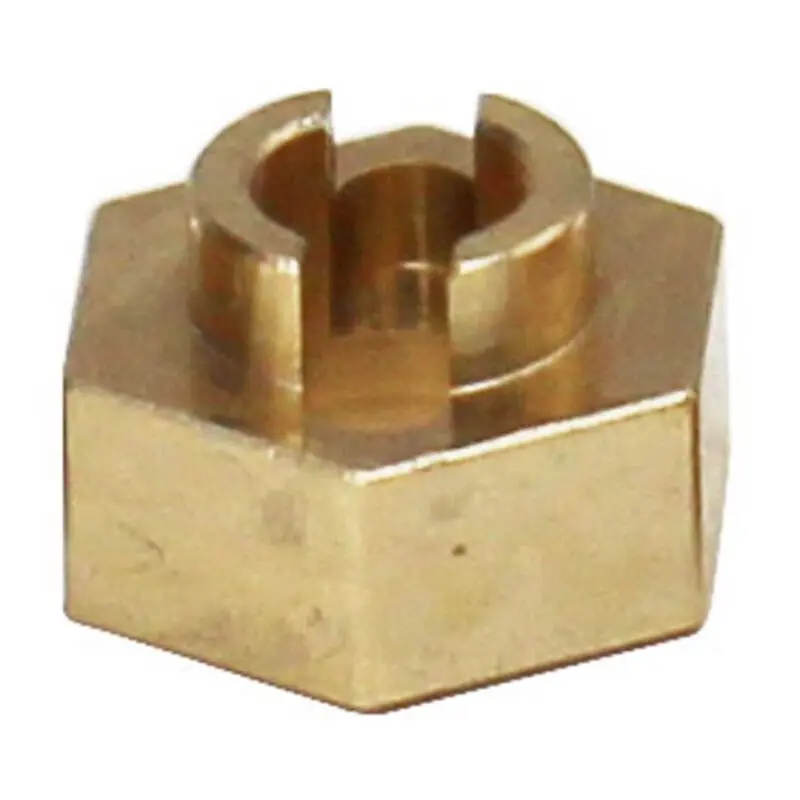 Brass Stock Wheels Hub, 7Mm Hex: Scx24 1
