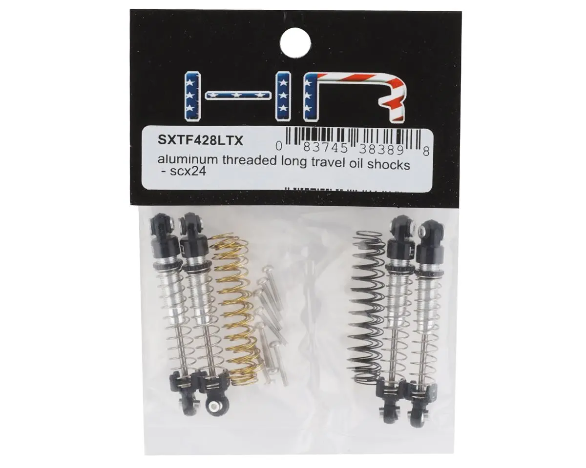 Hot Racing Axial Scx24 Aluminum Threaded Long Travel Oil Shocks (4) 1