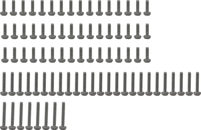 Hot Racing Sxtf14ss M1.4 Stainless Steel Full Screw Set 81 Pieces Scx 24 1