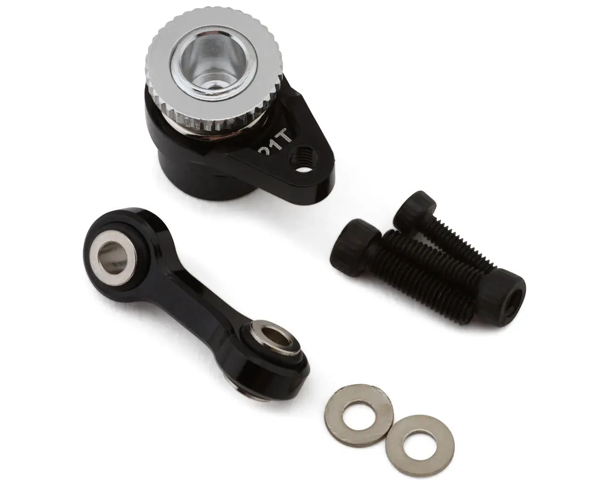 Hot Racing Arrma Grom Aluminum Servo Saver Set (Black) (21T) 1
