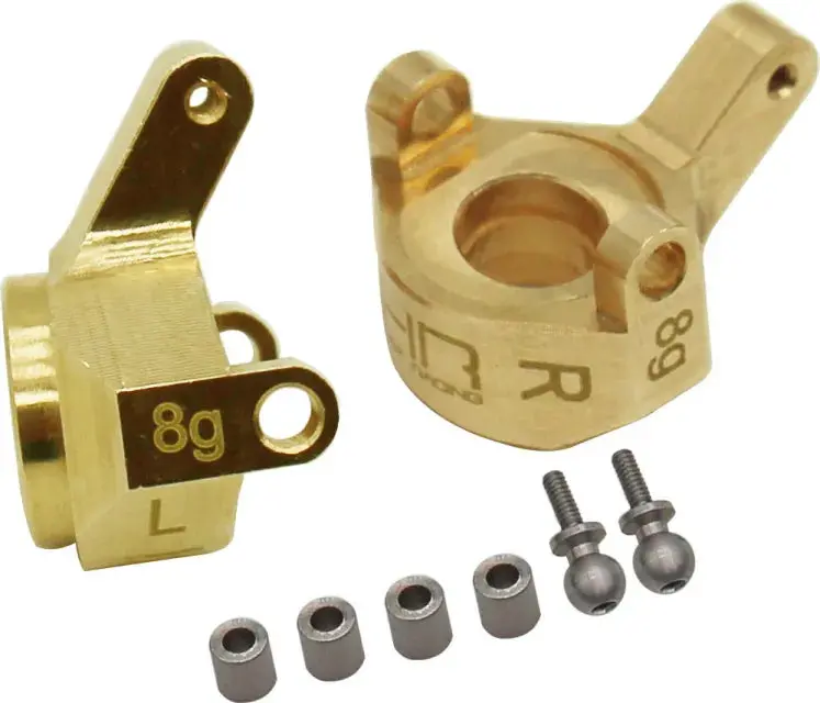 Hot Racing Brass Front Steering Knuckle Scx24 1