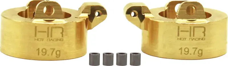 Hot Racing Extra Heavy Brass Front Steering Knuckle Scx24 1