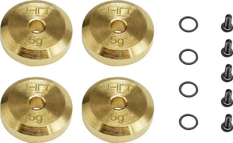 Hot Racing +4Mm Steel Axles Brass Weight Scx24 1