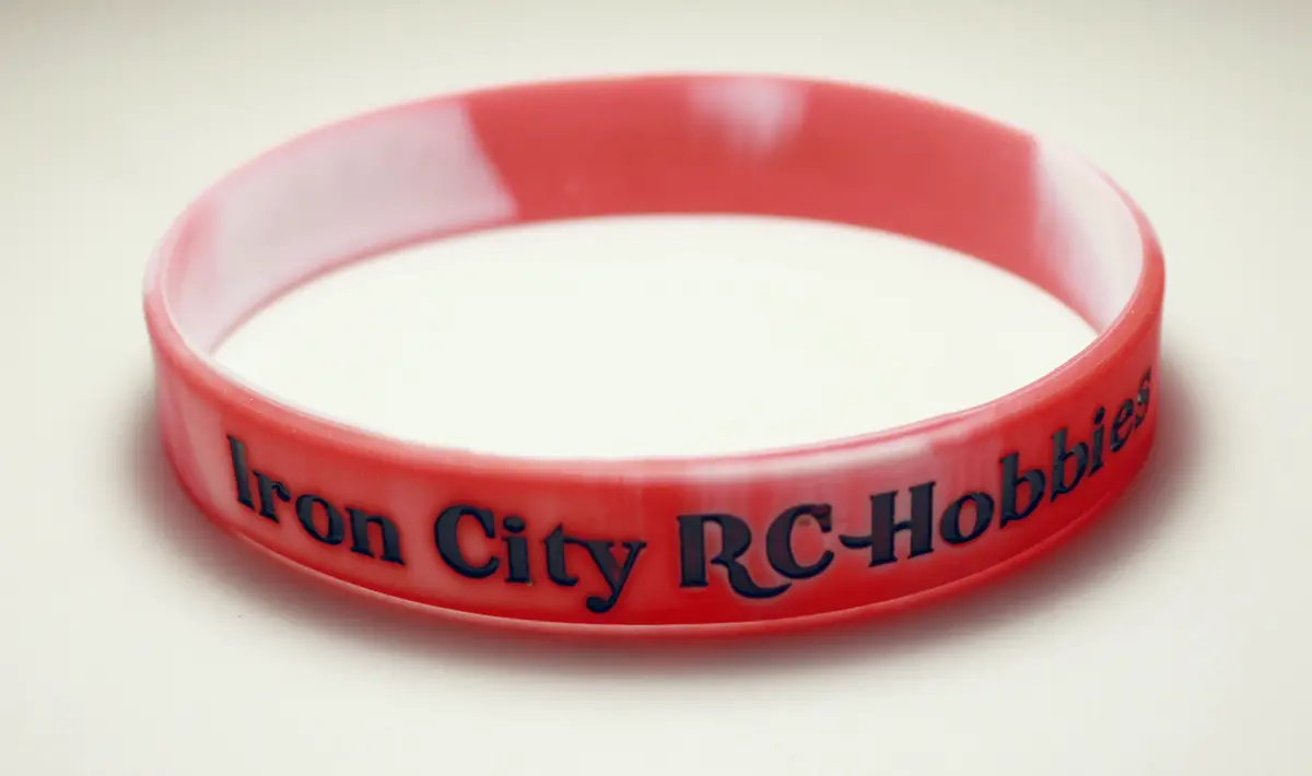 Icrc Red/White Swirl Wrist Band 3