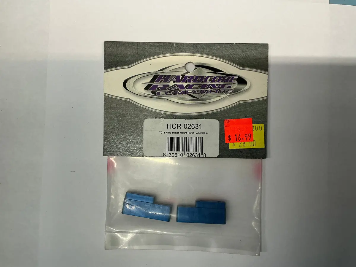 Tc3 Nitro Motor Mount (6061) 2/Set Blue - Hcr02631 1