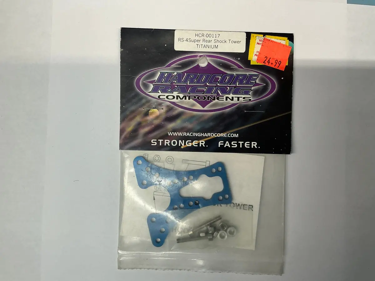 Hardcore Racing Rs-4 Super Rear Shock Tower Titanium Hcr00117 1