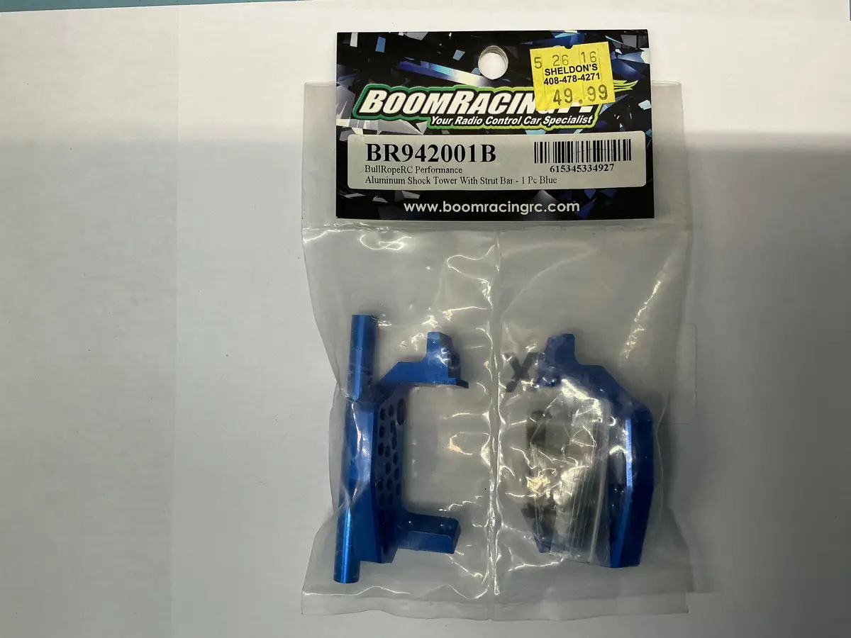 Boomracing Alumimun Shock Tower With Strut Bar - Blue Br942001b 1