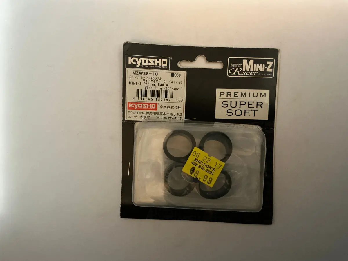 Kyosho Mini-Z Racing Radial Wide Tire (10/4Pcs) Mzw38-10 1