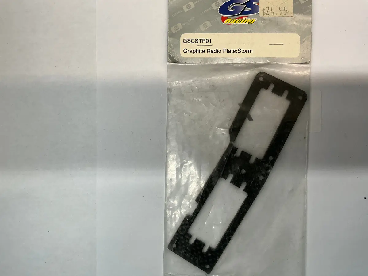 Gs Racing Graphite Radio Plate:Storm Gscstp01 1