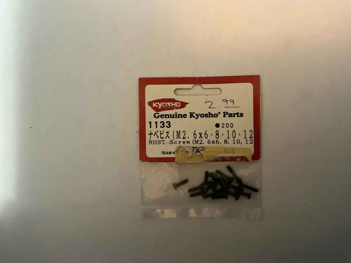 Kyosho Rhst Screw (M2. 6X6, 8, 10, 12) 1133 1
