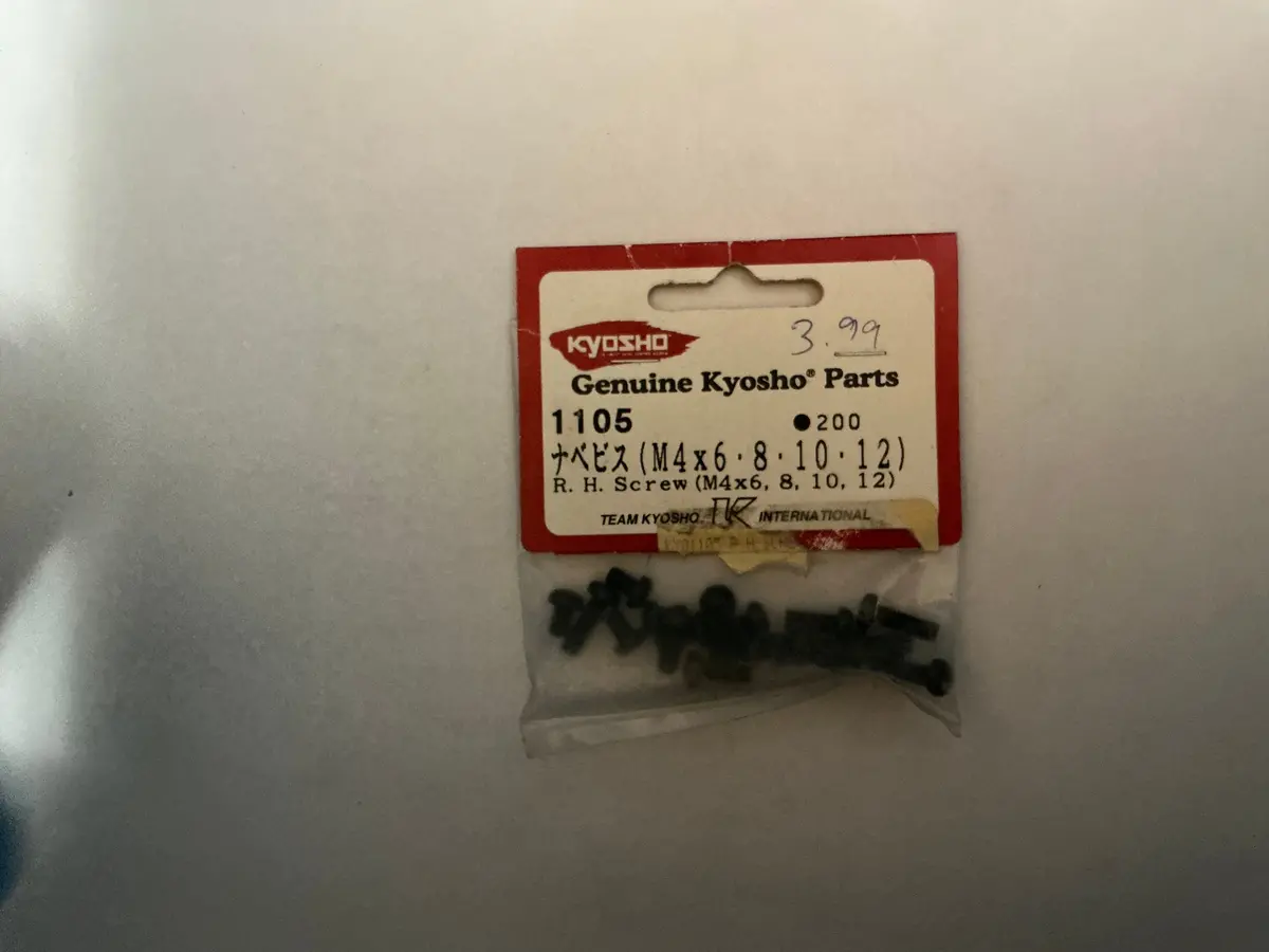 Kyosho R. H. Screw (M4x6, 8, 10, 12) 1105 1